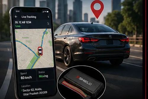 GPS tracking on phone with vehicle
