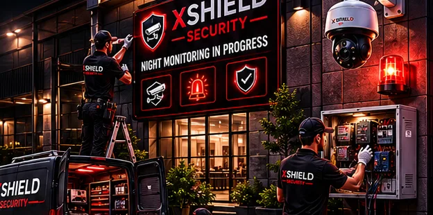 Xshield night team at a site